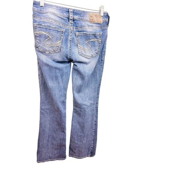 Vtg Silver Suki Denim Jeans Women 27/32 Light Wash Boot Cut Low Rise Y2K… - Picture 2 of 14